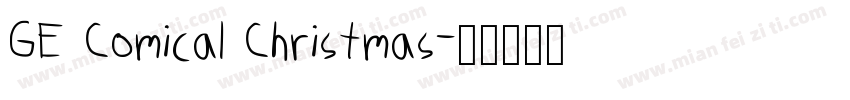 GE Comical Christmas字体转换